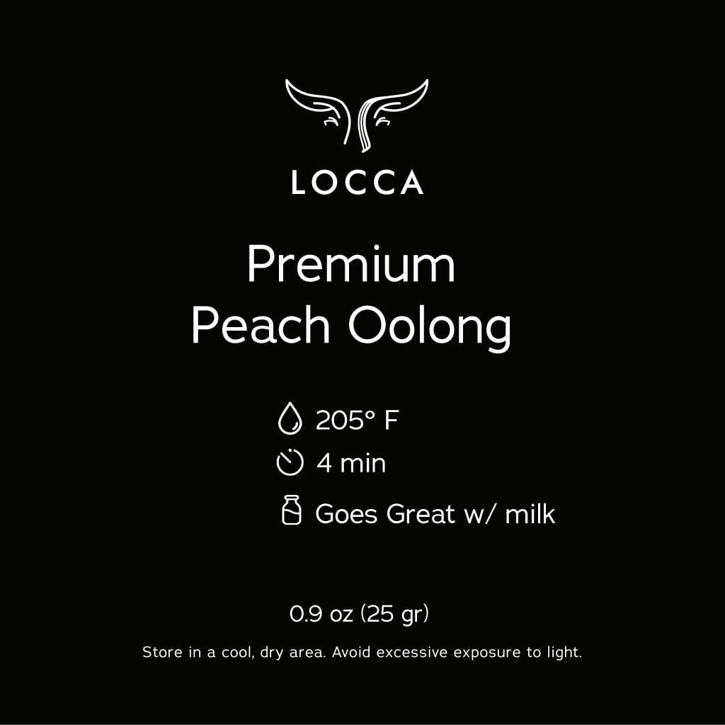 Locca Bubble Tea Organic Peach Oolong Tea Locca Boba Tea