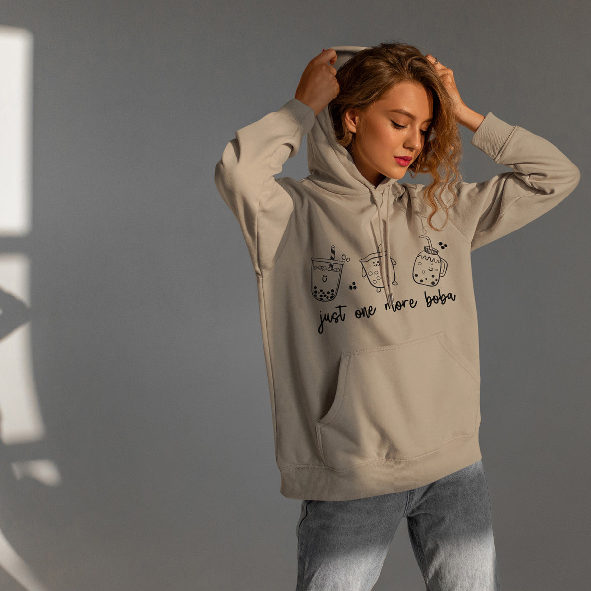 Boba Hoodie Just One More Boba Doodle Hoodie Boba Shirt Boba Party Boba Gifts Unique Hoodie Boho Style Bubble Tea Birthday Boba Gift