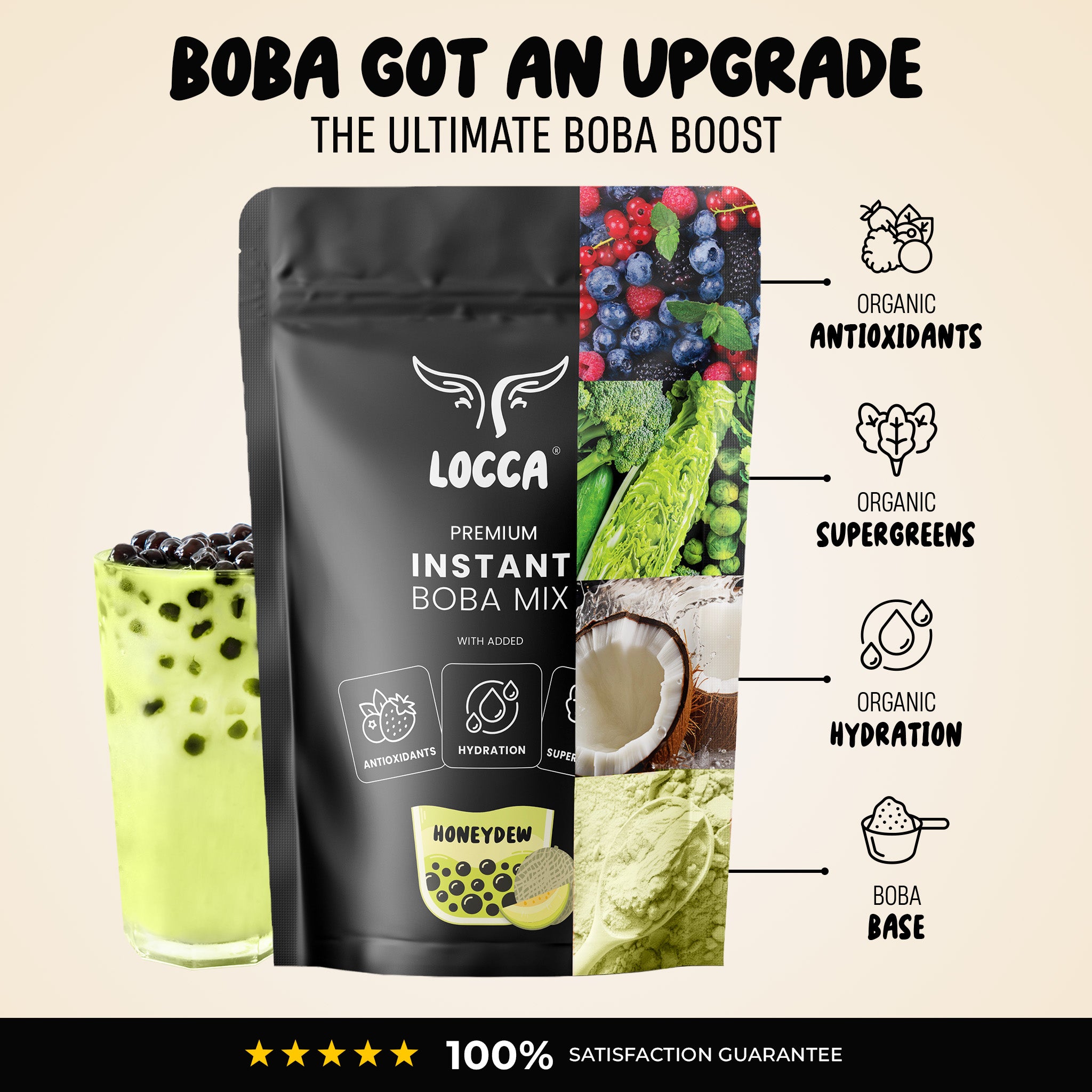 Premium Honeydew Milk Tea Powder - SuperBoba