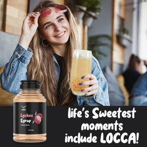 Locca Premium Boba and Coffee Syrup | Bubble Tea Syrup Syrup 12oz | Premium Coffee Syrup