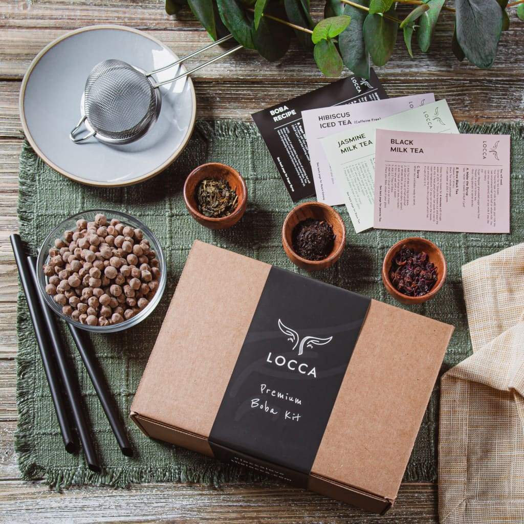  Bubble Tea Kit, Easy DIY Boba Tea Kit, Includes Tapioca Boba  Pearls, Royal Milk Loose Tea Leaves and 2 Reusable Straws, Dairy-Free and  Vegan Bubble Tea Kit - Flavor Purveyor 